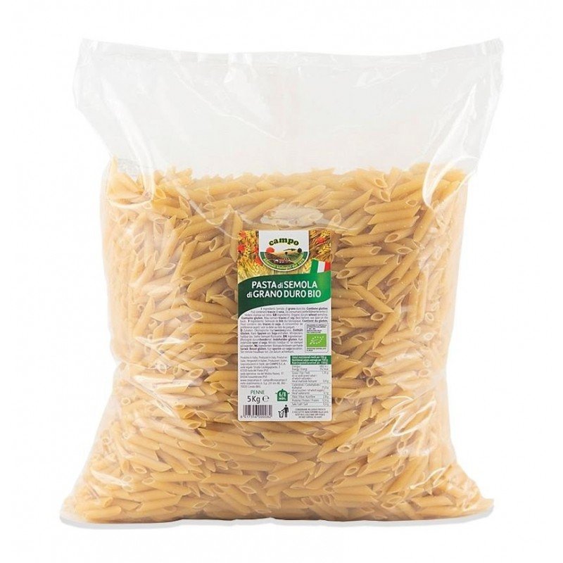 MAKARON (SEMOLINOWY RAZOWY) PENNE BIO 5 kg - HORECA