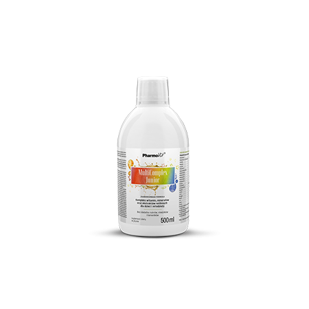 SUPLEMENT DIETY MULTICOMPLEX JUNIOR DLA DZIECI W PŁYNIE BEZGLUTENOWY 500 ml - PHARMOVIT