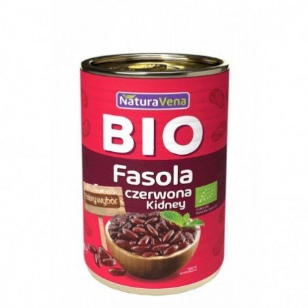 FASOLA CZERWONA KIDNEY W ZALEWIE BIO 400 g - NATURAVENA