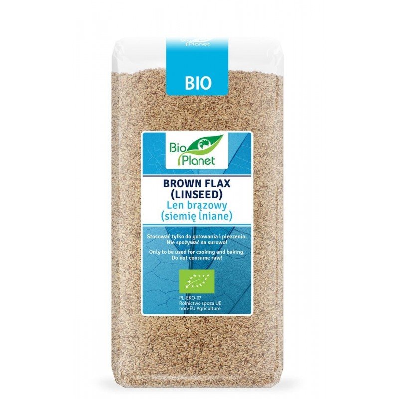 LEN BRĄZOWY (SIEMIĘ LNIANE) BIO 400 g - BIO PLANET