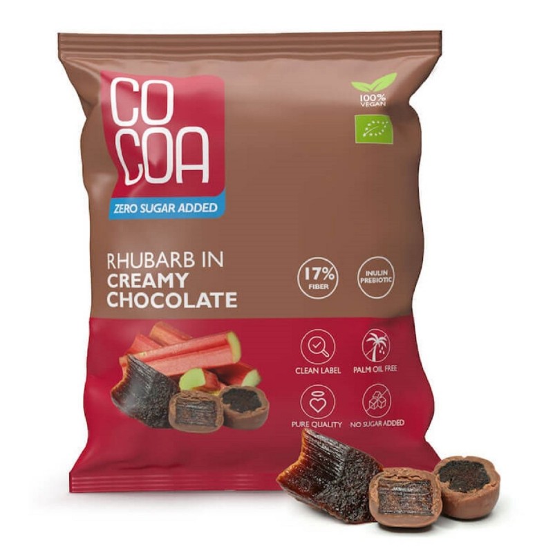 RABARBAR W CZEKOLADZIE CREAMY BIO 70 g - COCOA