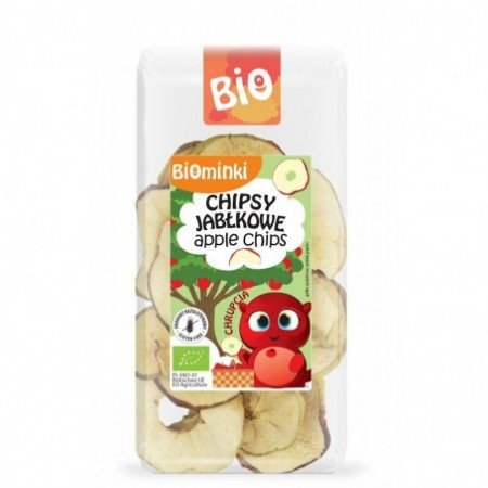 CHIPSY JABŁKOWE BEZGLUTENOWE BIO 30 g - BIOMINKI