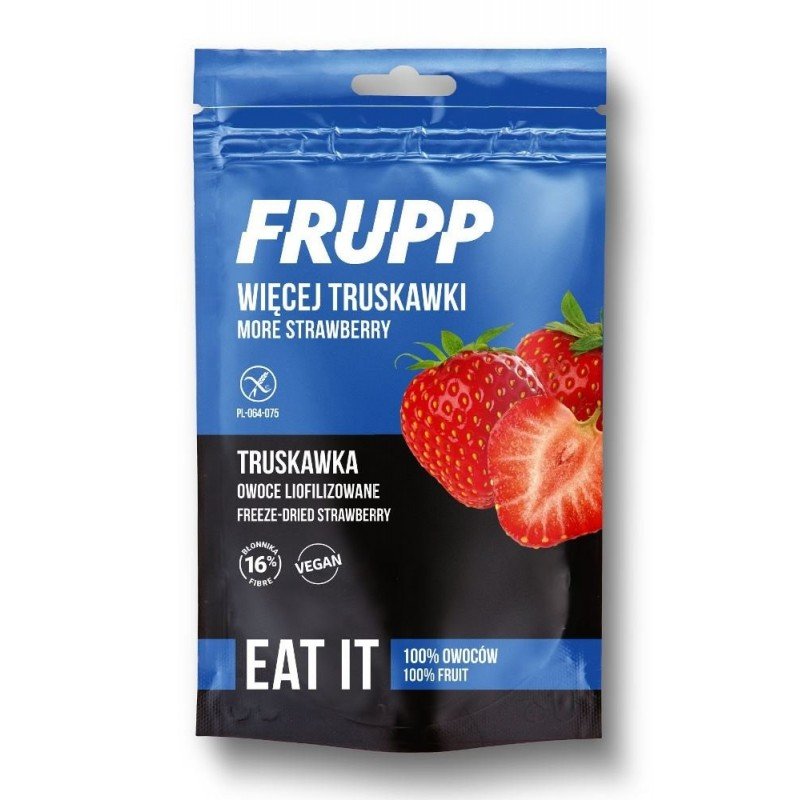 OWOCE LIOFILIZOWANE TRUSKAWKA BEZGLUTENOWE 13 g - CELIKO (FRUPP)