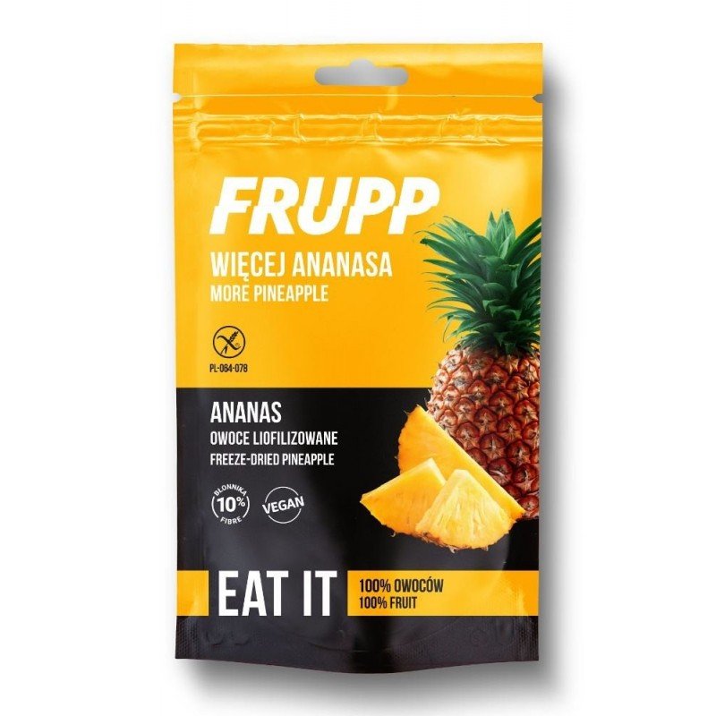 OWOCE LIOFILIZOWANE ANANAS BEZGLUTENOWE 15 g - CELIKO (FRUPP)