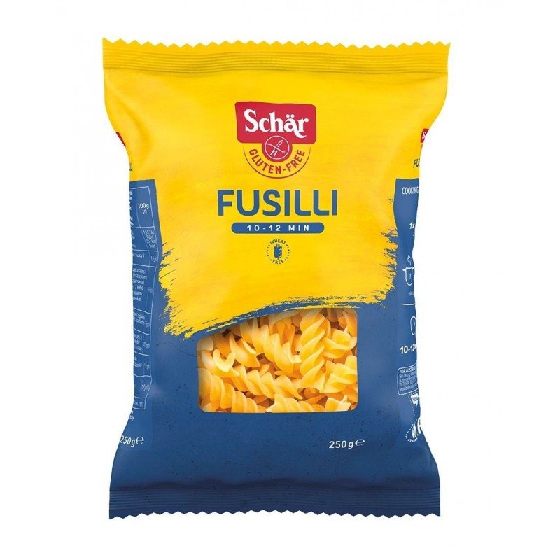 MAKARON (KUKURYDZIANO - RYŻOWY) FUSILLI BEZGLUTENOWY 250 g - SCHAR