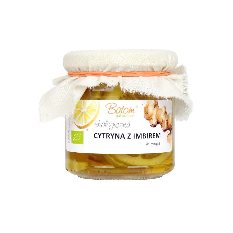 CYTRYNA Z IMBIREM W SYROPIE BIO 220 g - BATOM