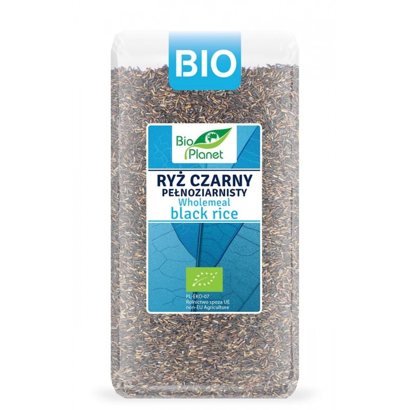RYŻ CZARNY PEŁNOZIARNISTY (UPRAWIANY W EUROPIE) BIO 500 g - BIO PLANET