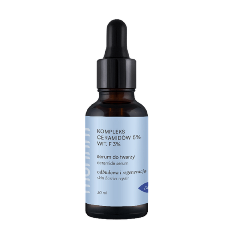 SERUM DO TWARZY Z KOMPLEKSEM CERAMIDÓW 5 % I WITAMINĄ F 3 % 30 ml - MOHANI