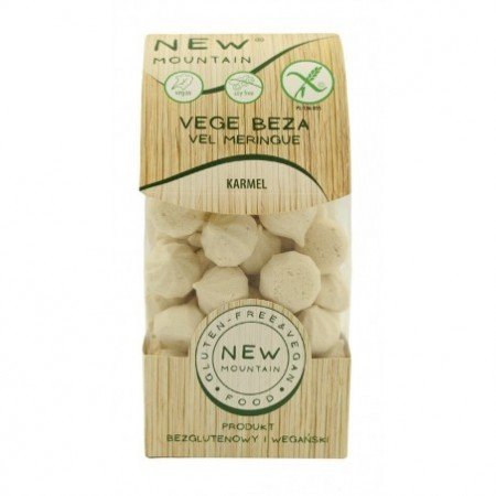 BEZY WEGAŃSKIE KARMELOWE BEZGLUTENOWE 50 g - NEW MOUNTAIN