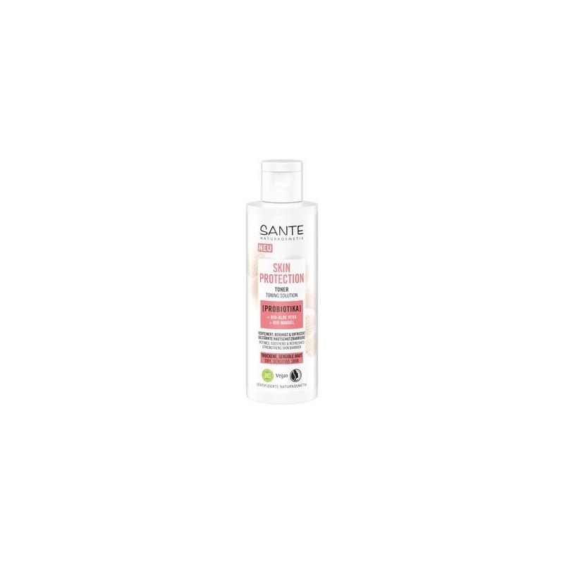TONIK DO TWARZY OCHRONNY Z PROBIOTYKAMI, ALOESEM I MIGDAŁEM ECO 125 ml - SANTE