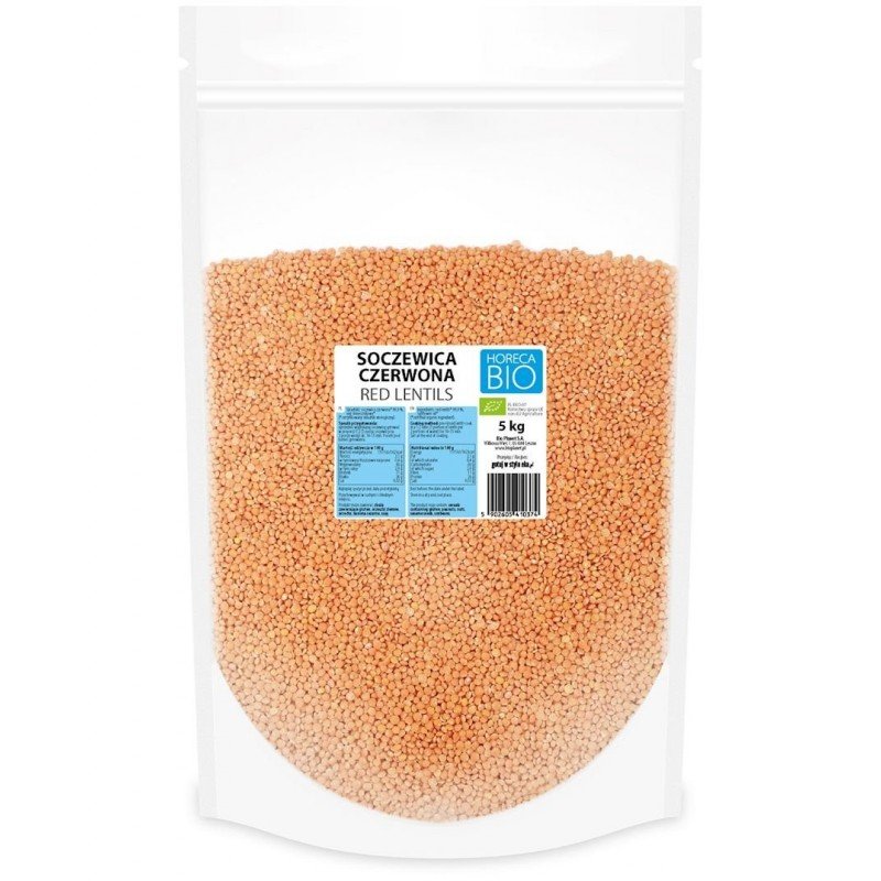 SOCZEWICA CZERWONA BIO 5 kg - HORECA (BIO PLANET)