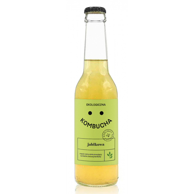 KOMBUCHA JABŁKOWA BIO 270 ml - DELIKATNA (ZAKWASOWNIA)