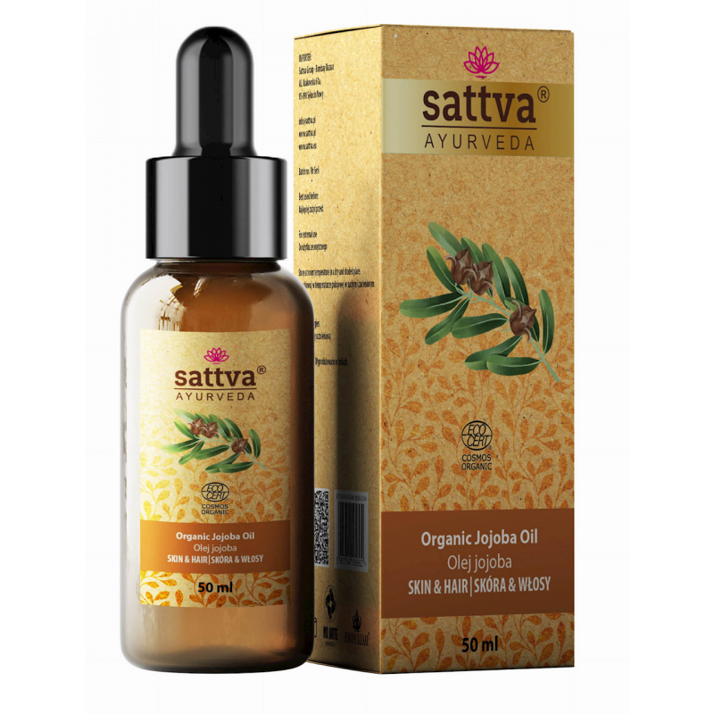 OLEJ DO CIAŁA I WŁOSÓW JOJOBA ECO 50 ml - SATTVA (AYURVEDA)