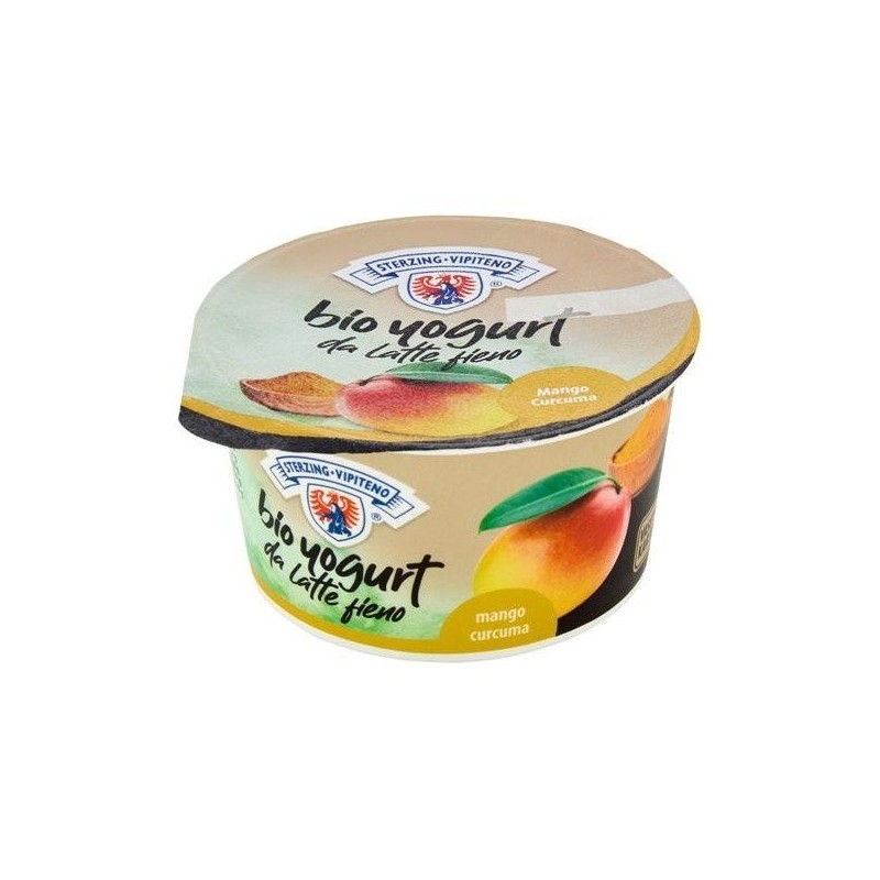 JOGURT MANGO - KURKUMA Z MLEKA SIENNEGO BEZGLUTENOWY BIO 170 g - STERZING-VIPITENO
