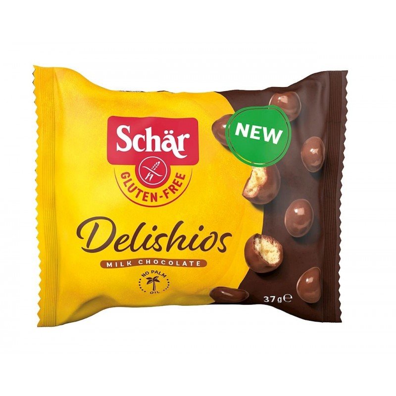 CHRUPKI ZBOŻOWE W MLECZNEJ CZEKOLADZIE BEZGLUTENOWE 37 g - SCHAR
