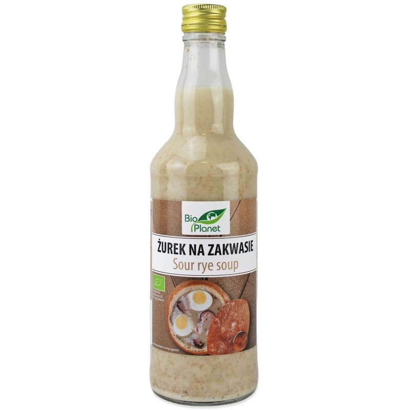 ŻUREK NA ZAKWASIE NIEPASTERYZOWANY BIO 500 ml - BIO PLANET