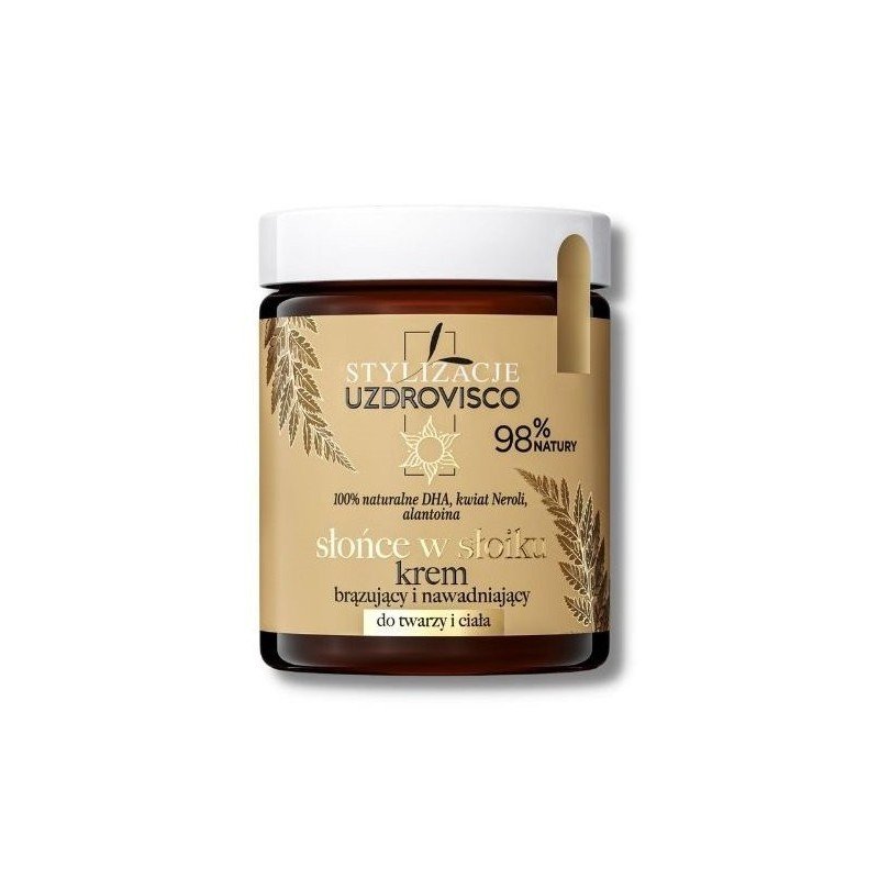KREM DO TWARZY I CIAŁA BRĄZUJĄCY I NAWADNIAJĄCY SŁOŃCE W SŁOIKU 170 ml - UZDROVISCO