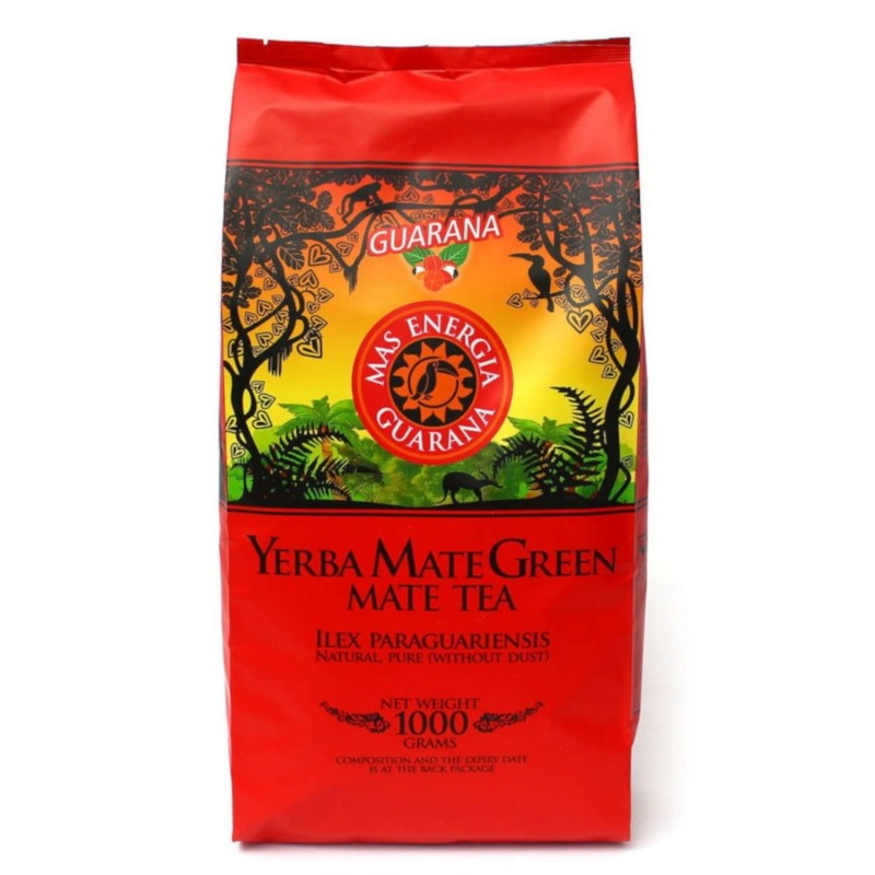 YERBA MATE GREEN MAS ENERGIA GUARANA 1 kg - MATE GREEN