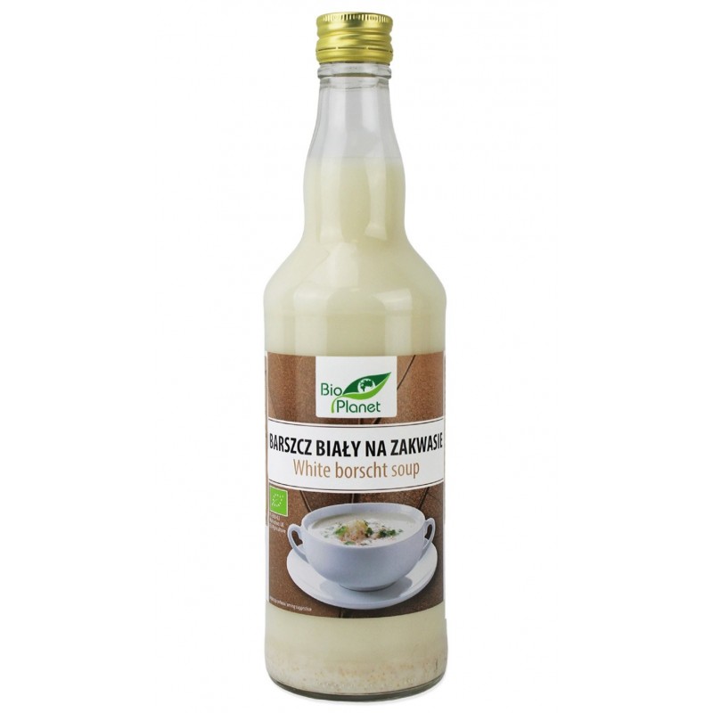 BARSZCZ BIAŁY NA ZAKWASIE NIEPASTERYZOWANY BIO 500 ml - BIO PLANET