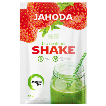 SHAKE Z MATCHĄ I TRUSKAWKAMI BEZGLUTENOWY BIO 30 g - AMYLON