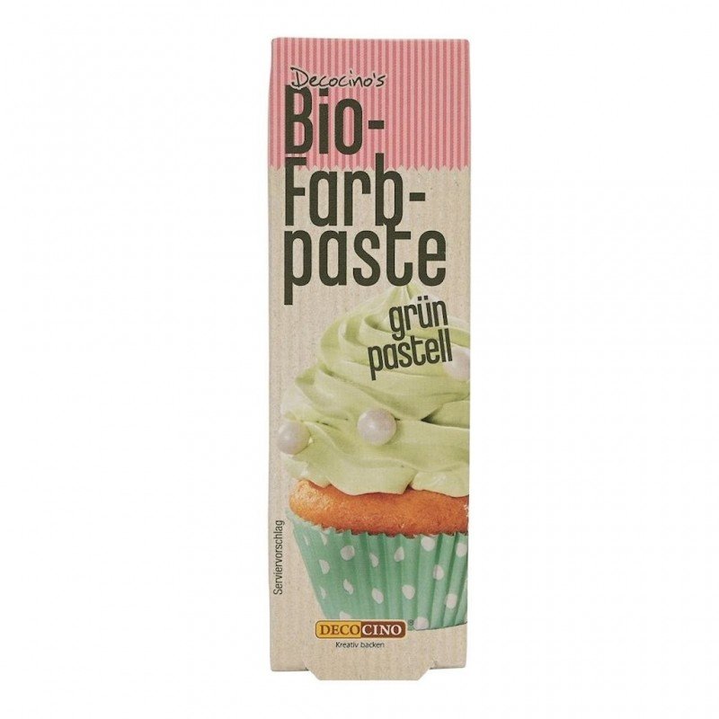 BARWNIK SPOŻYWCZY W KOLORZE PASTELOWYM ZIELONYM BIO 25 g - DEKOBACK