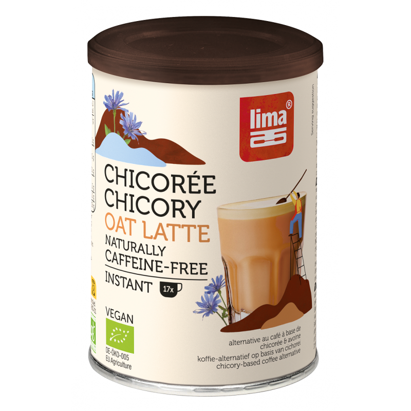 KAWA ZBOŻOWA INSTANT OWSIANA Z CYKORIĄ LATTE BIO 100 g - LIMA