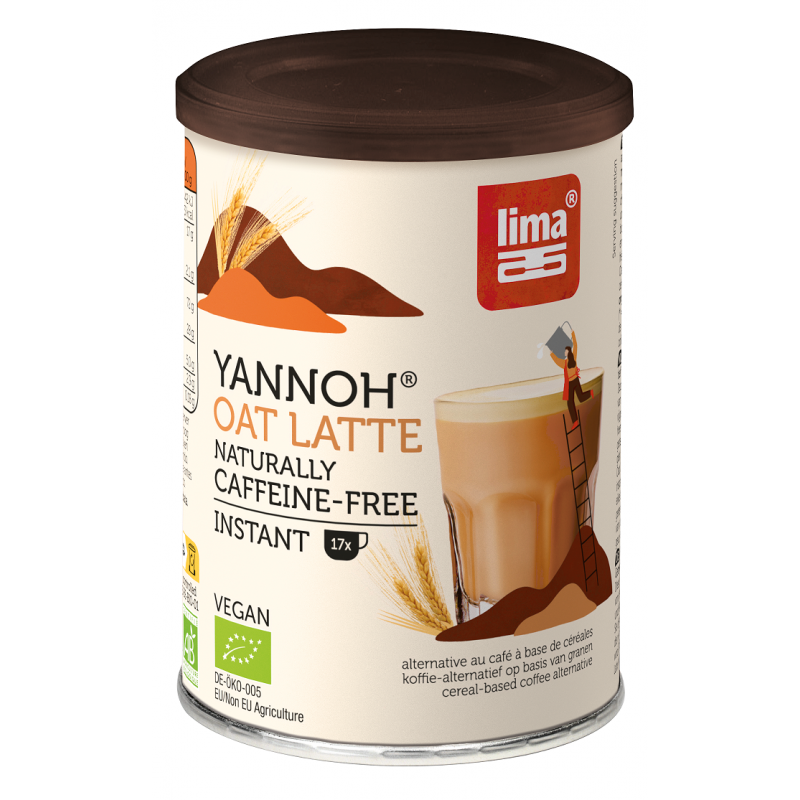 KAWA ZBOŻOWA INSTANT YANNOH LATTE BIO 100 g - LIMA