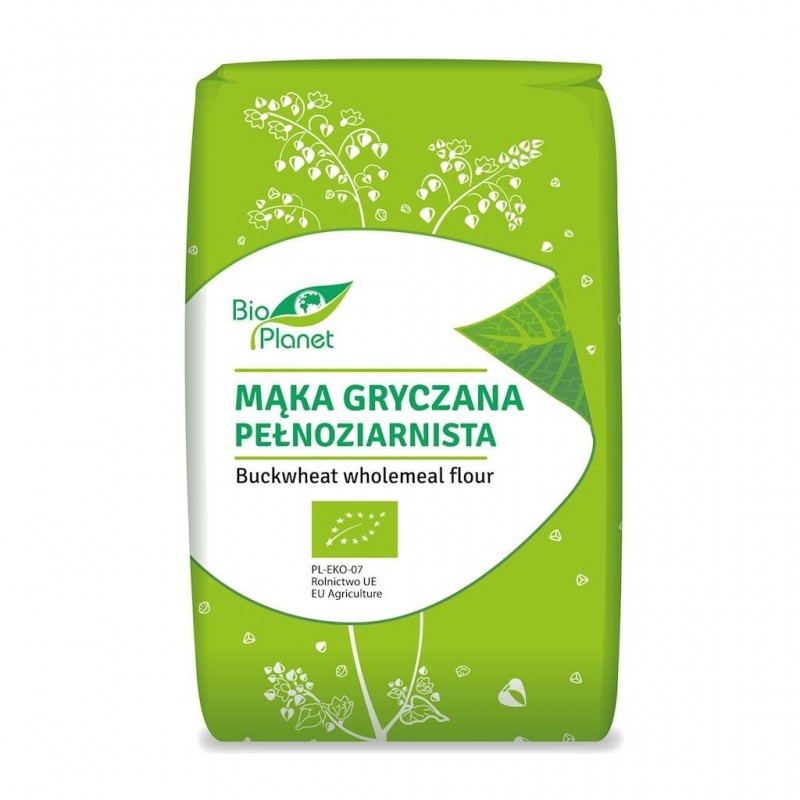 MĄKA GRYCZANA PEŁNOZIARNISTA BIO (POLSKA) 600 g - BIO RAJ