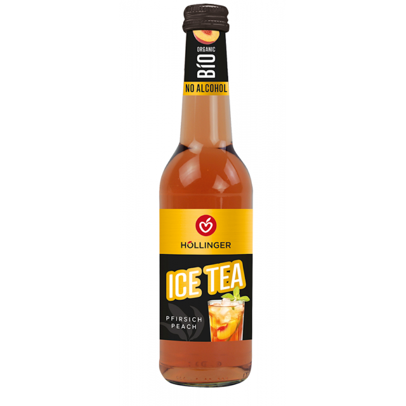 DRINK BEZALKOHOLOWY ICE TEA PEACH BIO 330 ml - HOLLINGER