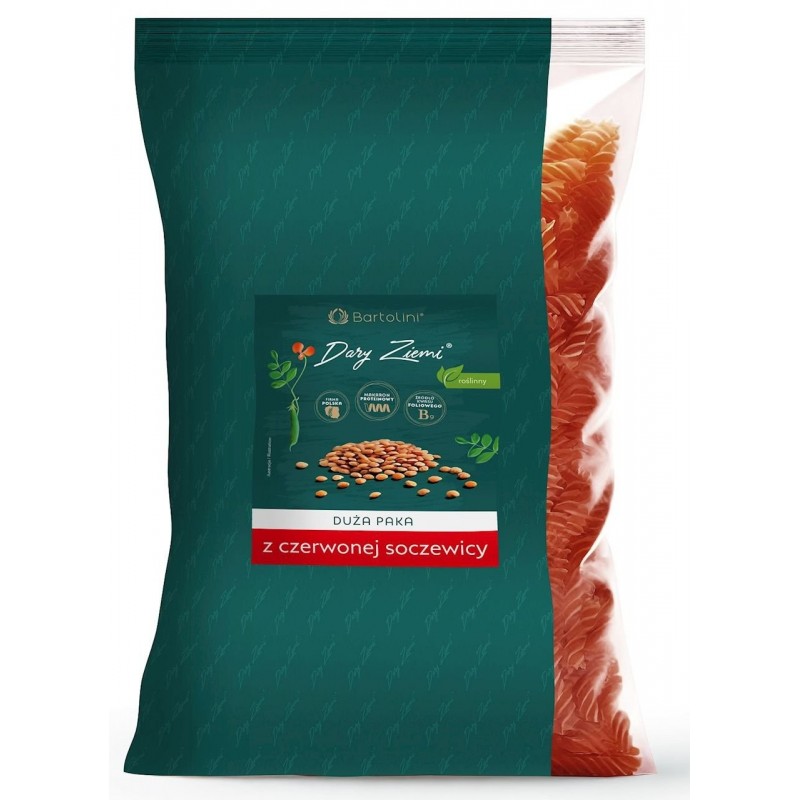 MAKARON PROTEINOWY (Z GROSZKU ZIELONEGO) ŚWIDERKI 1 kg - BARTOLINI