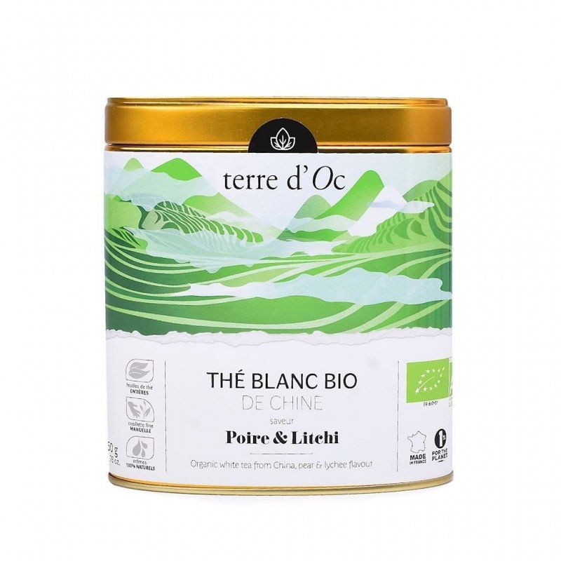 HERBATA BIAŁA GRUSZKA - LICZI BIO 50 g - TERRE D'OC