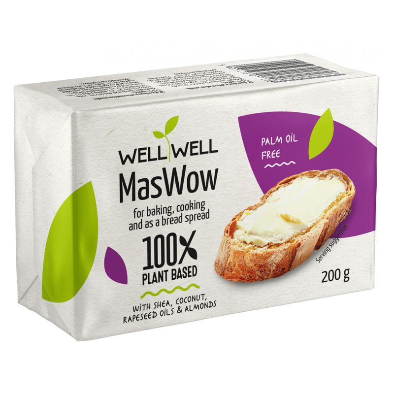 SMAROWIDŁO ROŚLINNE KOSTKA 200 g - WELL WELL