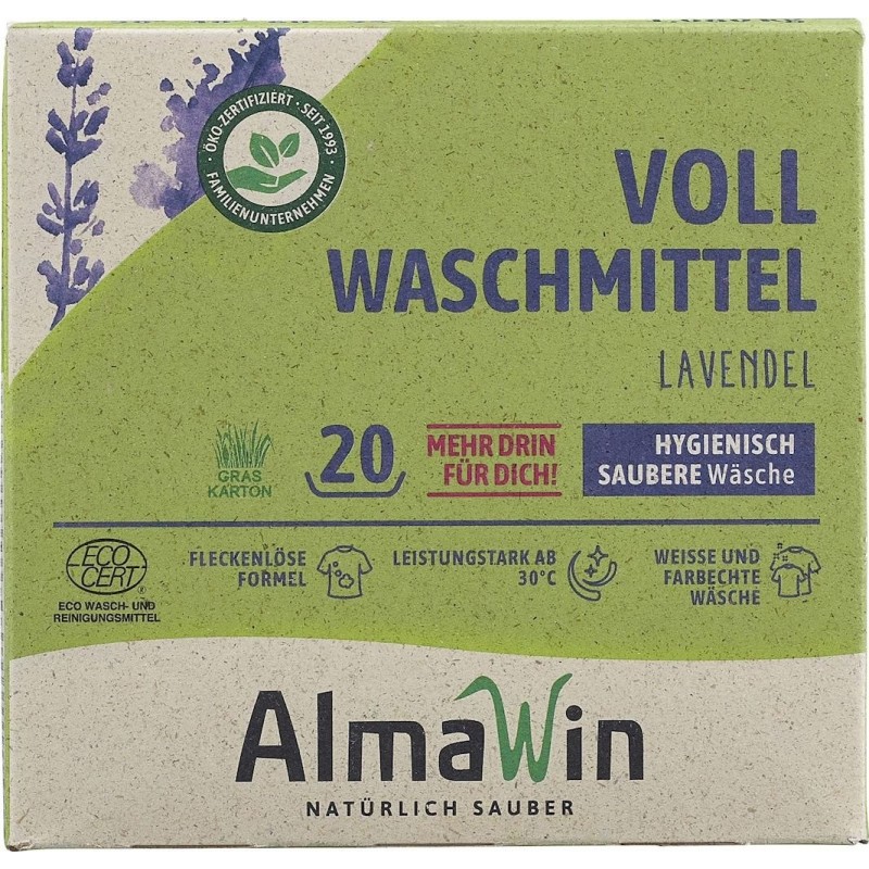 PROSZEK DO PRANIA UNIWERSALNY LAWENDOWY ECO 1,08 kg (20 PRAŃ) - ALMAWIN