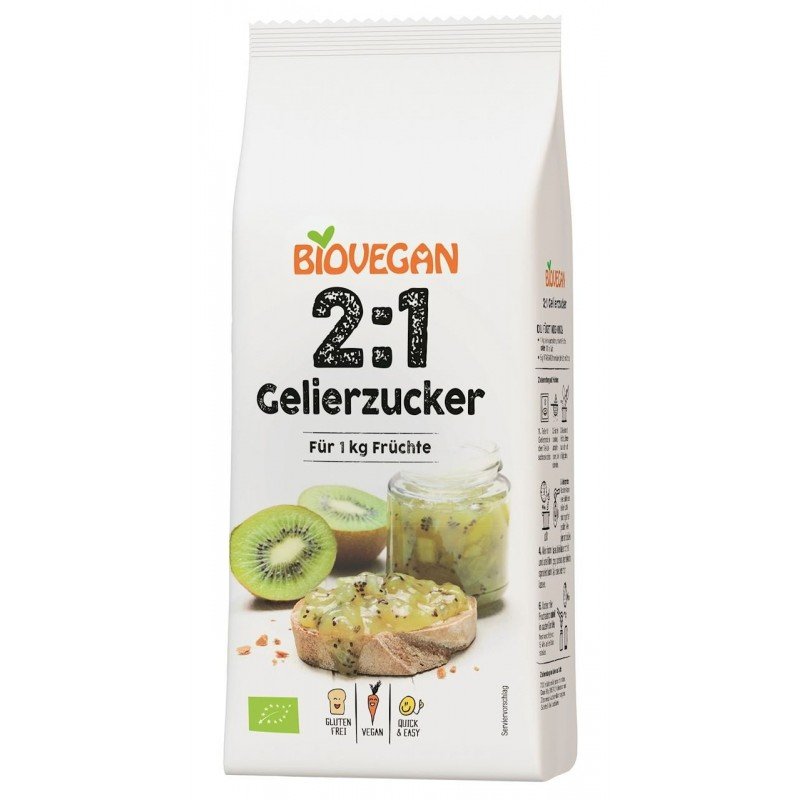 CUKIER ŻELUJĄCY 2:1 BIO 500 g - BIOVEGAN (PRODUKT SEZONOWY)