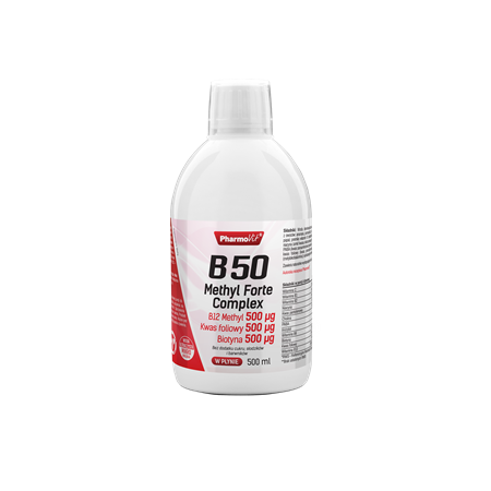 WITAMINA B50 METHYL FORTE COMPLEX W PŁYNIE 500 ml - PHARMOVIT