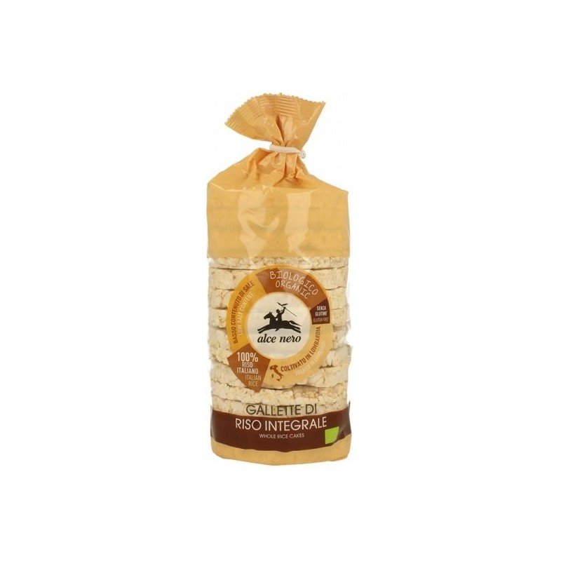 WAFLE RYŻOWE PEŁNOZIARNISTE BIO 100 g - ALCE NERO