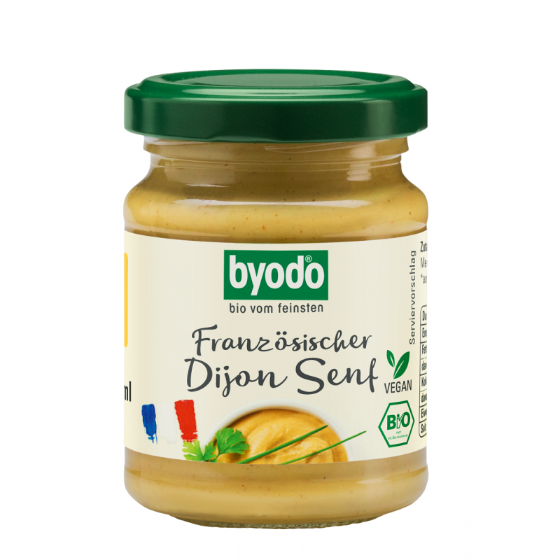 MUSZTARDA DIJON BEZGLUTENOWA BIO 125 ml - BYODO