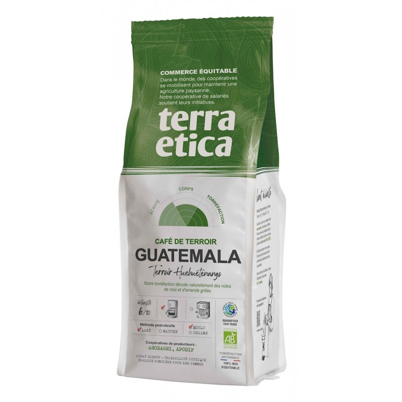 KAWA MIELONA ARABICA 100 % ESPRESSO GWATEMALA FAIR TRADE BIO 250 g - TERRA ETICA