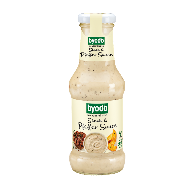 SOS PIEPRZOWY DO STEKÓW BEZGLUTENOWY BIO 250 ml - BYODO