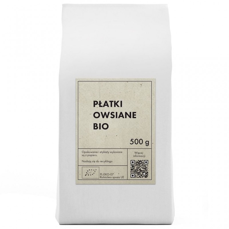 PŁATKI OWSIANE BIO 500 g - THE PLANET