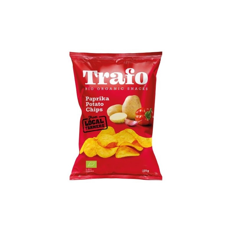 CHIPSY ZIEMNIACZANE PAPRYKOWE BIO 125 g - TRAFO