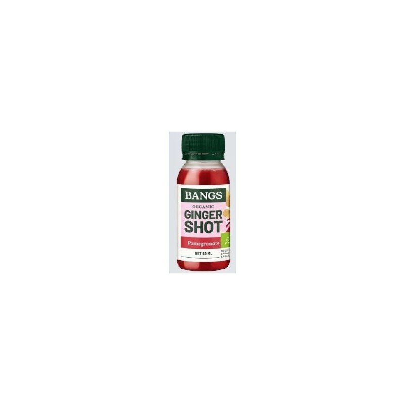 SHOT IMBIROWY Z GRANATEM BEZ DODATKU CUKRU BIO 60 ml - BANGS