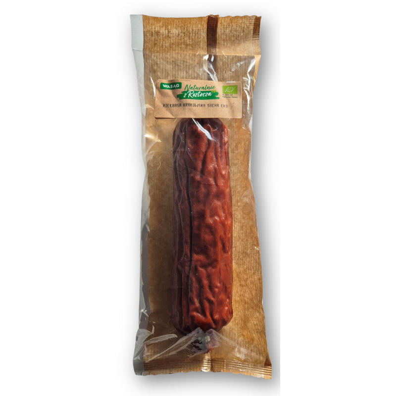KIEŁBASA KRAKOWSKA BIO 350 g - WASĄG (Z PÓŁKI)