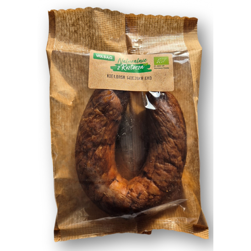 KIEŁBASA WIEJSKA BIO 200 g - WASĄG (Z PÓŁKI)