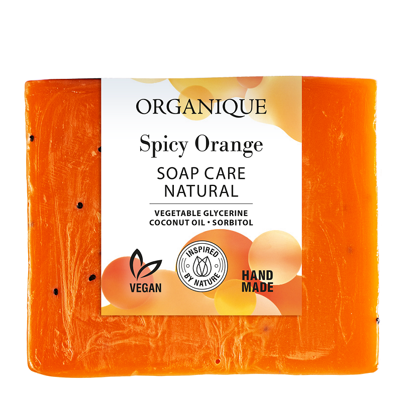 MYDŁO W KOSTCE SPICY ORANGE 100 g - ORGANIQUE