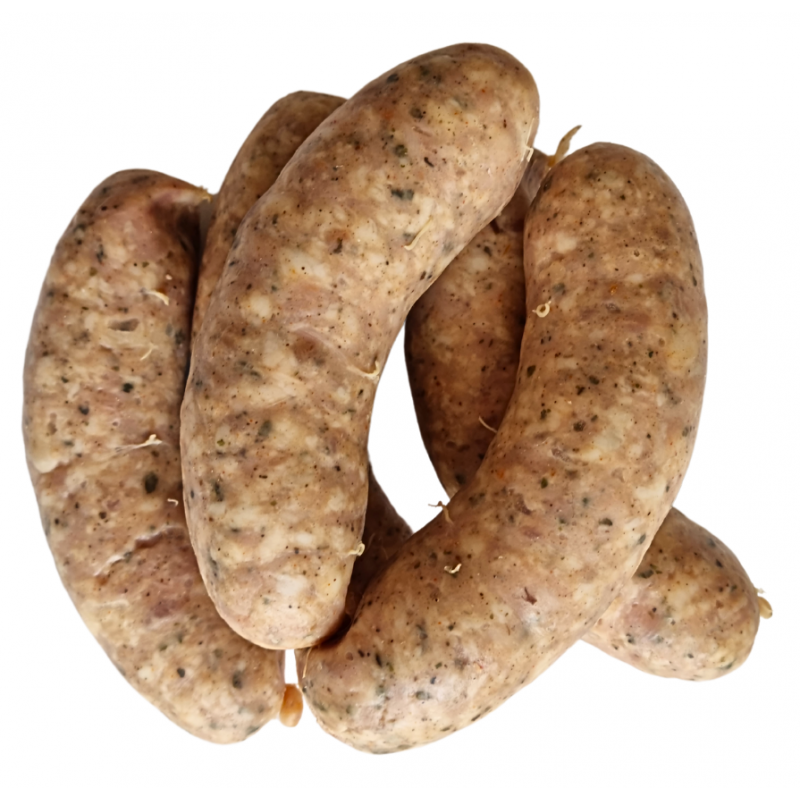 KIEŁBASA GRILLOWA Z MAJERANKIEM BIO 450 g - WASĄG (NA ZAMÓWIENIE)