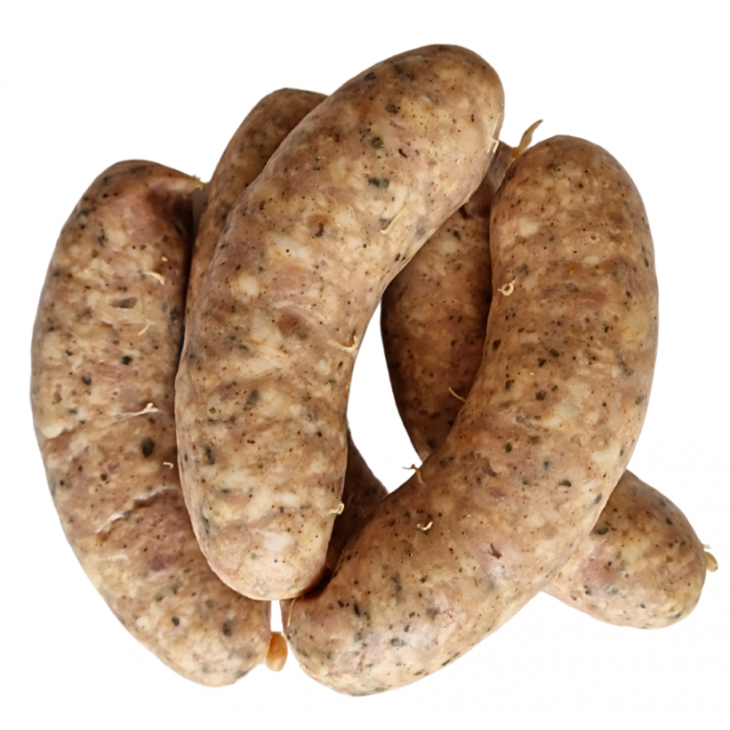 KIEŁBASA GRILLOWA Z MAJERANKIEM BIO 450 g - WASĄG (Z PÓŁKI)