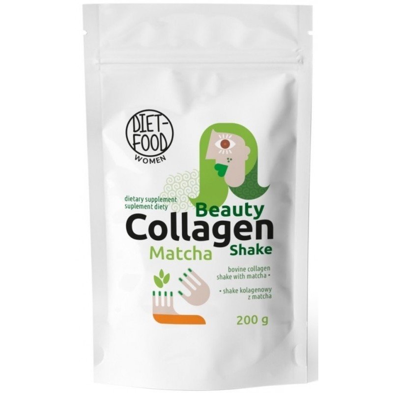 SHAKE KOLAGENOWY Z MATCHĄ 200 g - DIET-FOOD (WOMEN)