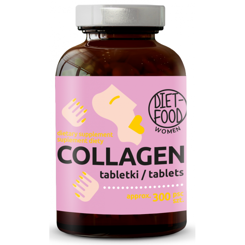 KOLAGEN WOŁOWY (400 mg) 300 TABLETEK - DIET-FOOD