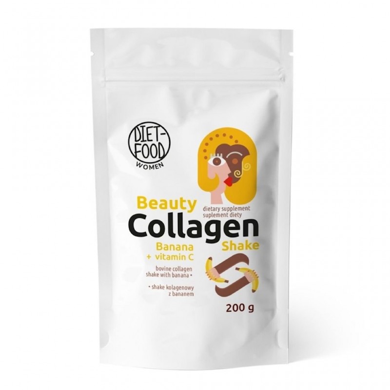 SHAKE KOLAGENOWY Z WITAMINĄ C I BANANEM 200 g - DIET FOOD (WOMEN)